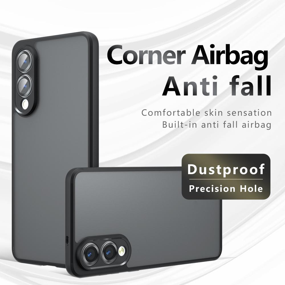Samsung Galaxy S25 Edge 5G Armor Precise Hole PC Hybrid TPU Phone Case with Full Protection Shockproof Cover