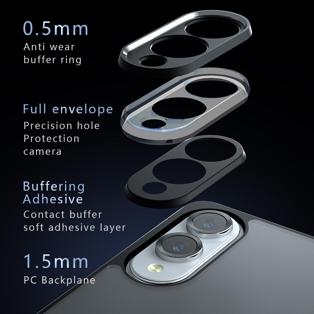 Samsung Galaxy S25 Edge 5G Armor Precise Hole PC Hybrid TPU Phone Case with Full Protection Shockproof Cover