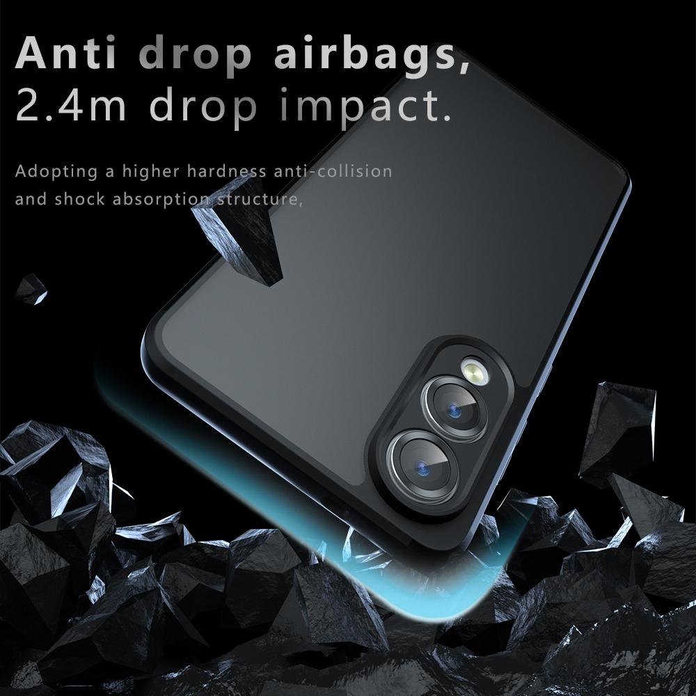 Samsung Galaxy S25 Edge 5G Armor Precise Hole PC Hybrid TPU Phone Case with Full Protection Shockproof Cover