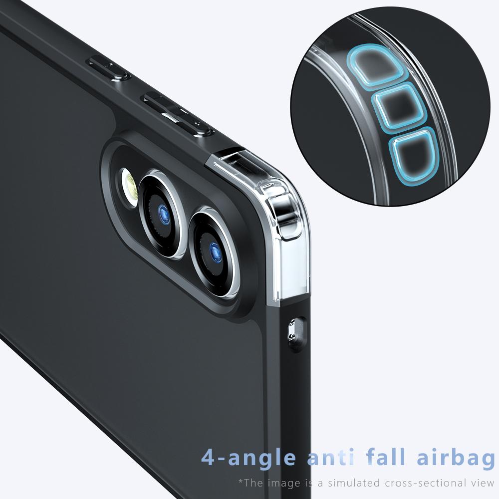 Samsung Galaxy S25 Edge 5G Armor Precise Hole PC Hybrid TPU Phone Case with Full Protection Shockproof Cover