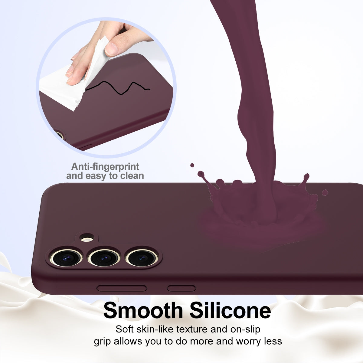 Samsung Galaxy S24+ 5G Shockproof Silicone MagSafe Phone Case with Microfibre Lining Magnetic Cover
