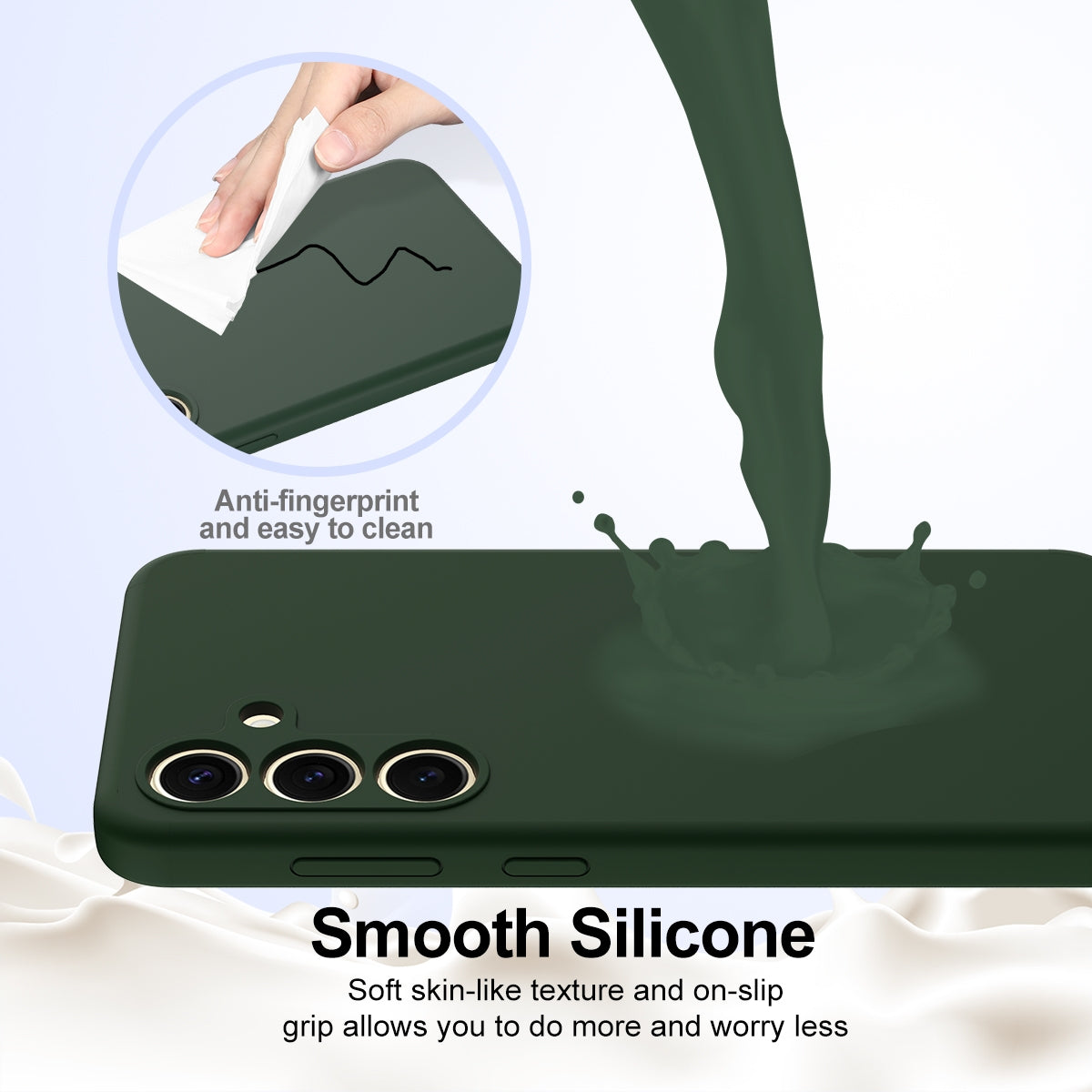 Samsung Galaxy S24+ 5G Shockproof Silicone MagSafe Phone Case with Microfibre Lining Magnetic Cover