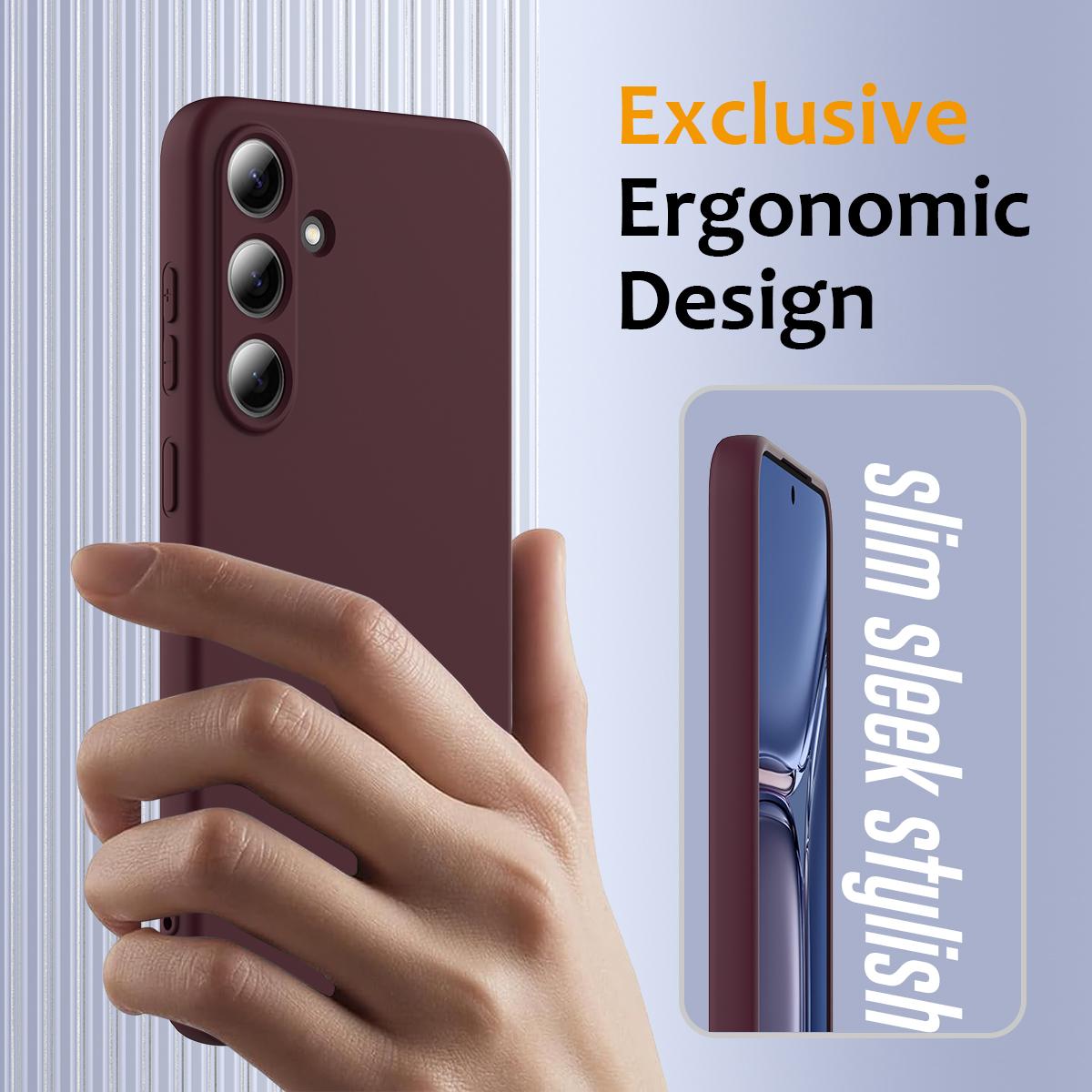 Samsung Galaxy S25+ 5G Shockproof Silicone MagSafe Phone Case with Microfibre Lining Magnetic Cover