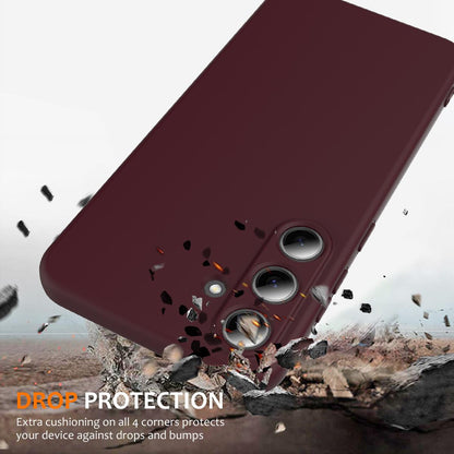 Samsung Galaxy S25 5G Shockproof Silicone MagSafe Phone Case with Microfibre Lining Magnetic Cover