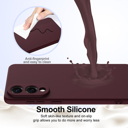 Samsung Galaxy S25 Edge 5G Shockproof Silicone MagSafe Phone Case with Microfibre Lining Magnetic Cover