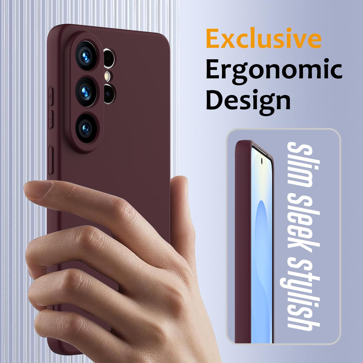 Samsung Galaxy S26 Ultra 5G Shockproof Silicone MagSafe Phone Case with Microfibre Lining Magnetic Cover