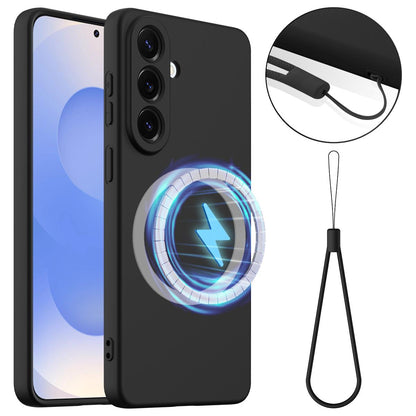 Samsung Galaxy S26+ 5G Shockproof Silicone MagSafe Phone Case with Microfibre Lining Magnetic Cover