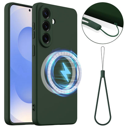 Samsung Galaxy S26+ 5G Shockproof Silicone MagSafe Phone Case with Microfibre Lining Magnetic Cover