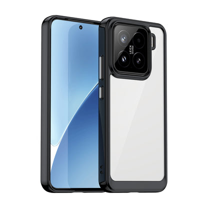 Xiaomi 15 Acrylic Hybrid TPU Protective Phone Case, Colourful Series Shockproof Cover