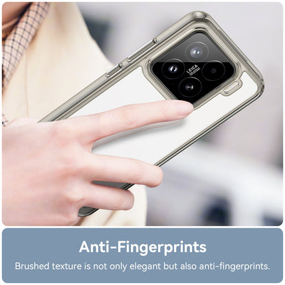 Xiaomi 15 Acrylic Hybrid TPU Protective Phone Case, Colourful Series Shockproof Cover