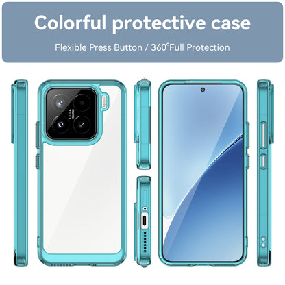 Xiaomi 15 Acrylic Hybrid TPU Protective Phone Case, Colourful Series Shockproof Cover
