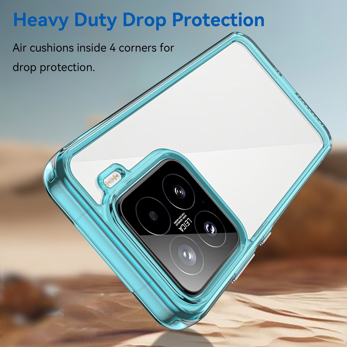 Xiaomi 15 Acrylic Hybrid TPU Protective Phone Case, Colourful Series Shockproof Cover
