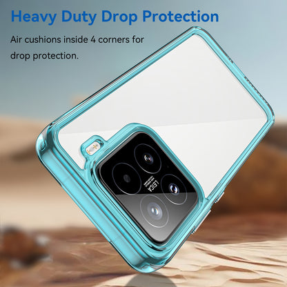 Xiaomi 15 Acrylic Hybrid TPU Protective Phone Case, Colourful Series Shockproof Cover