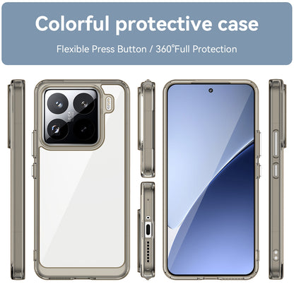 Xiaomi 15 Pro Acrylic Hybrid TPU Protective Phone Case, Colourful Series Shockproof Cover