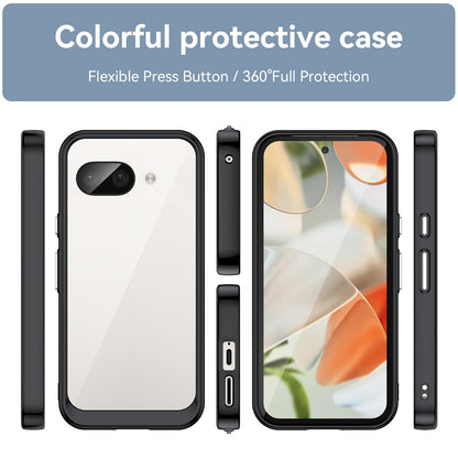 Google Pixel 9a Acrylic Hybrid TPU Protective Phone Case, Colourful Series Shockproof Cover