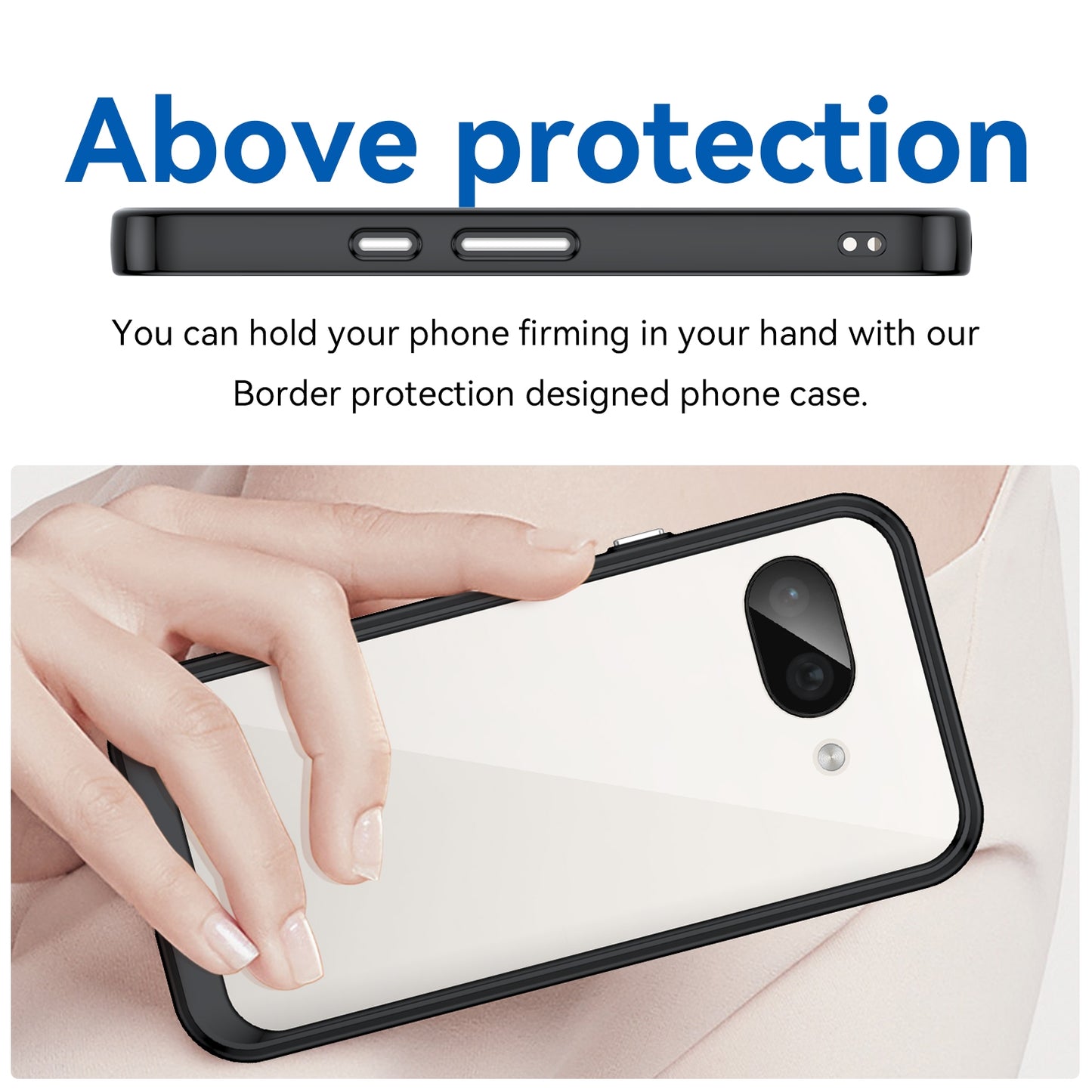 Google Pixel 9a Acrylic Hybrid TPU Protective Phone Case, Colourful Series Shockproof Cover
