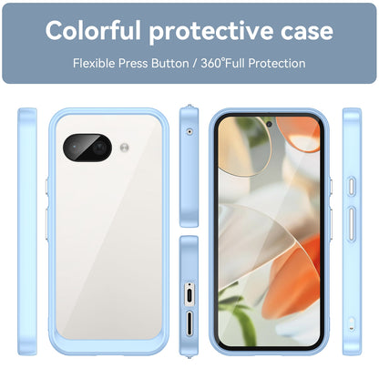 Google Pixel 9a Acrylic Hybrid TPU Protective Phone Case, Colourful Series Shockproof Cover