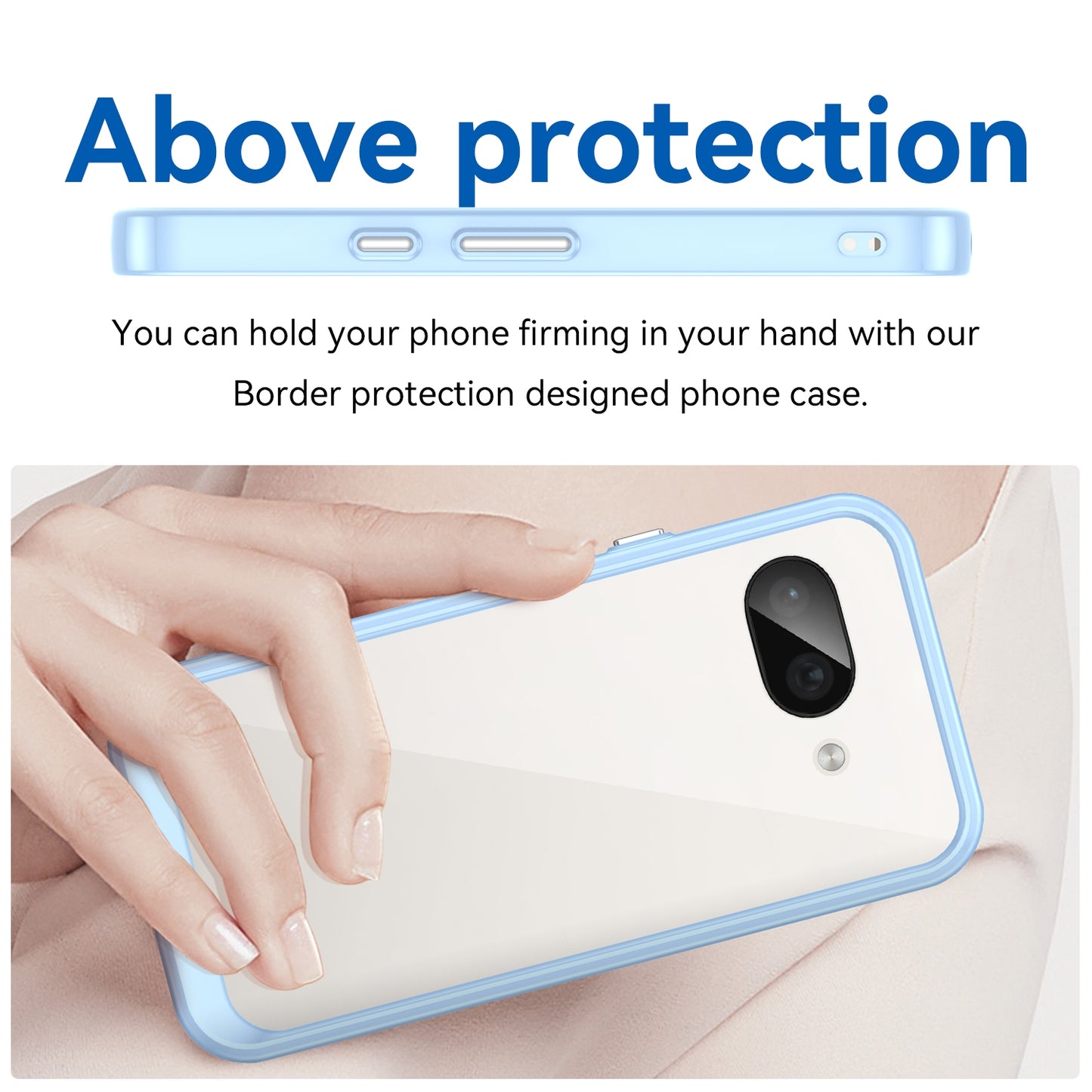 Google Pixel 9a Acrylic Hybrid TPU Protective Phone Case, Colourful Series Shockproof Cover