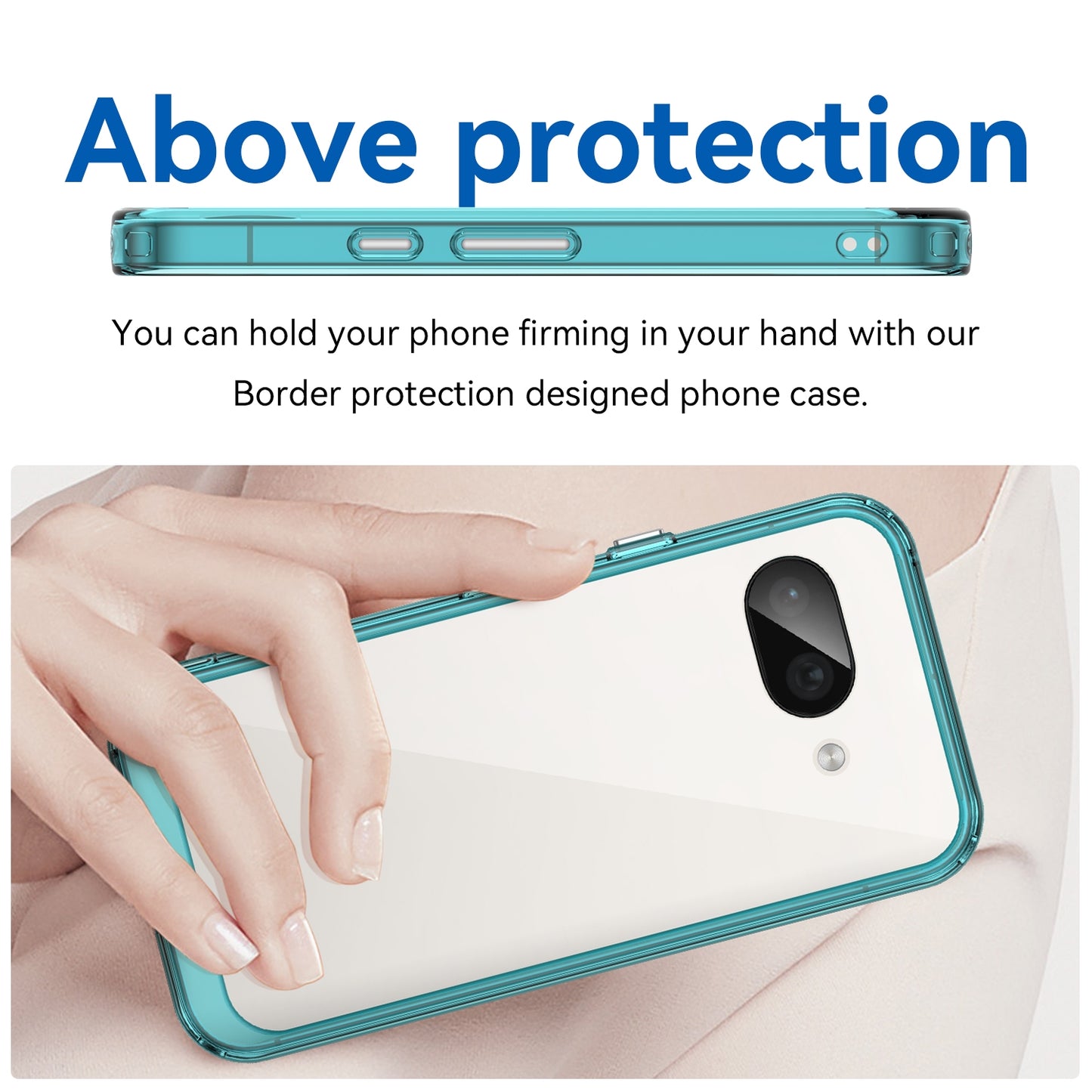 Google Pixel 9a Acrylic Hybrid TPU Protective Phone Case, Colourful Series Shockproof Cover