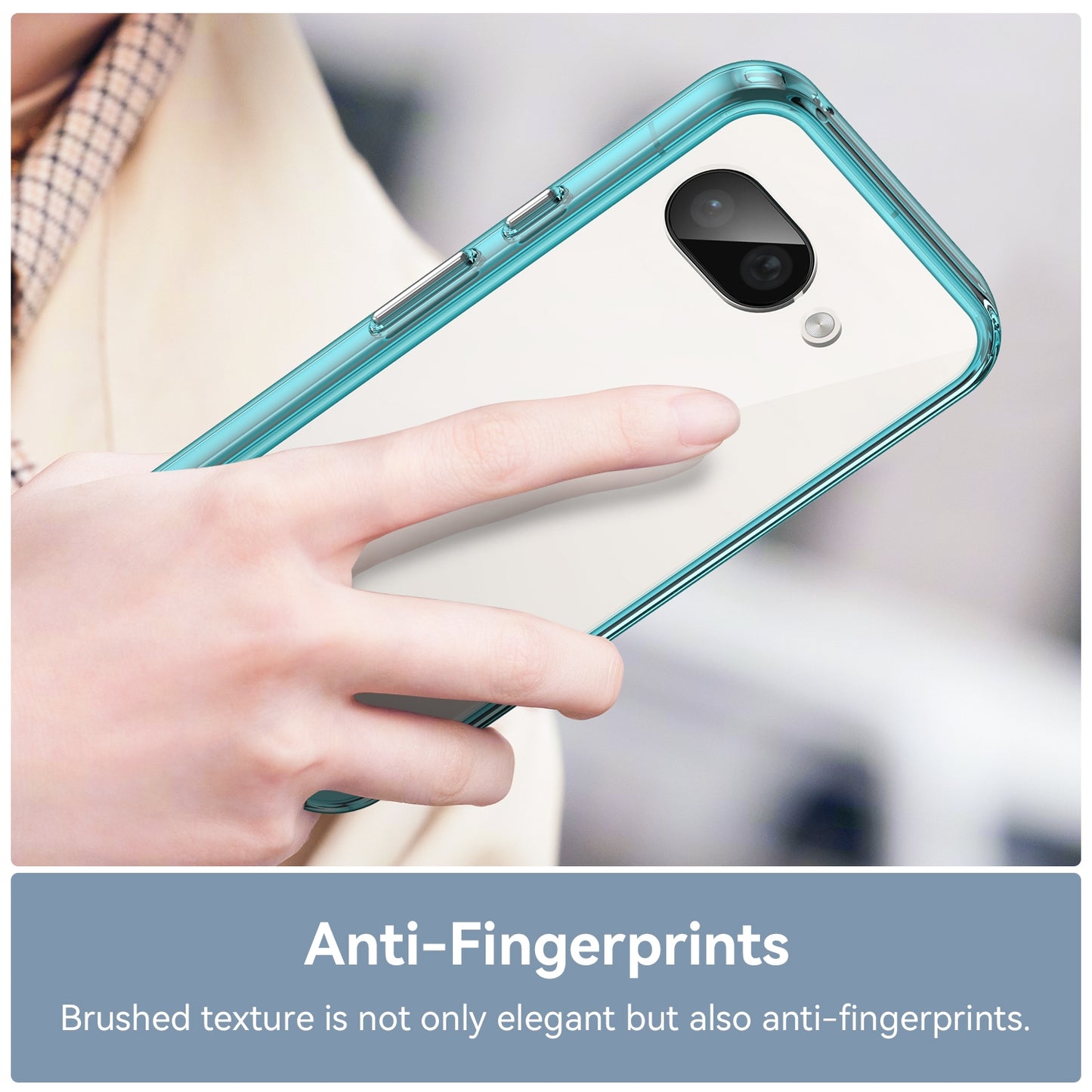 Google Pixel 9a Acrylic Hybrid TPU Protective Phone Case, Colourful Series Shockproof Cover