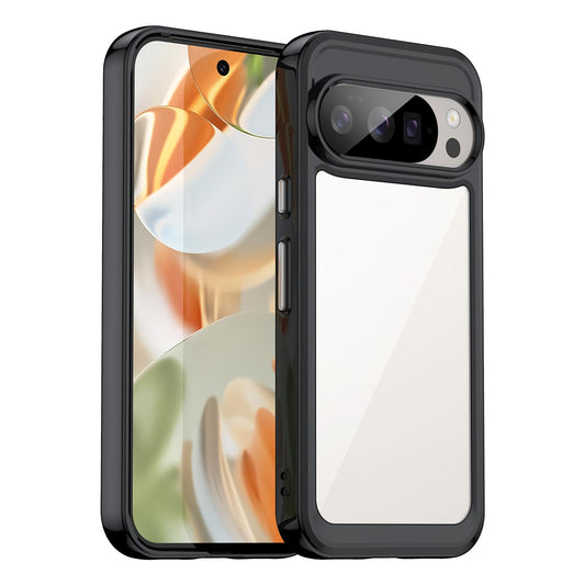Google Pixel 10 Pro Acrylic Hybrid TPU Protective Phone Case, Colourful Series Shockproof Cover