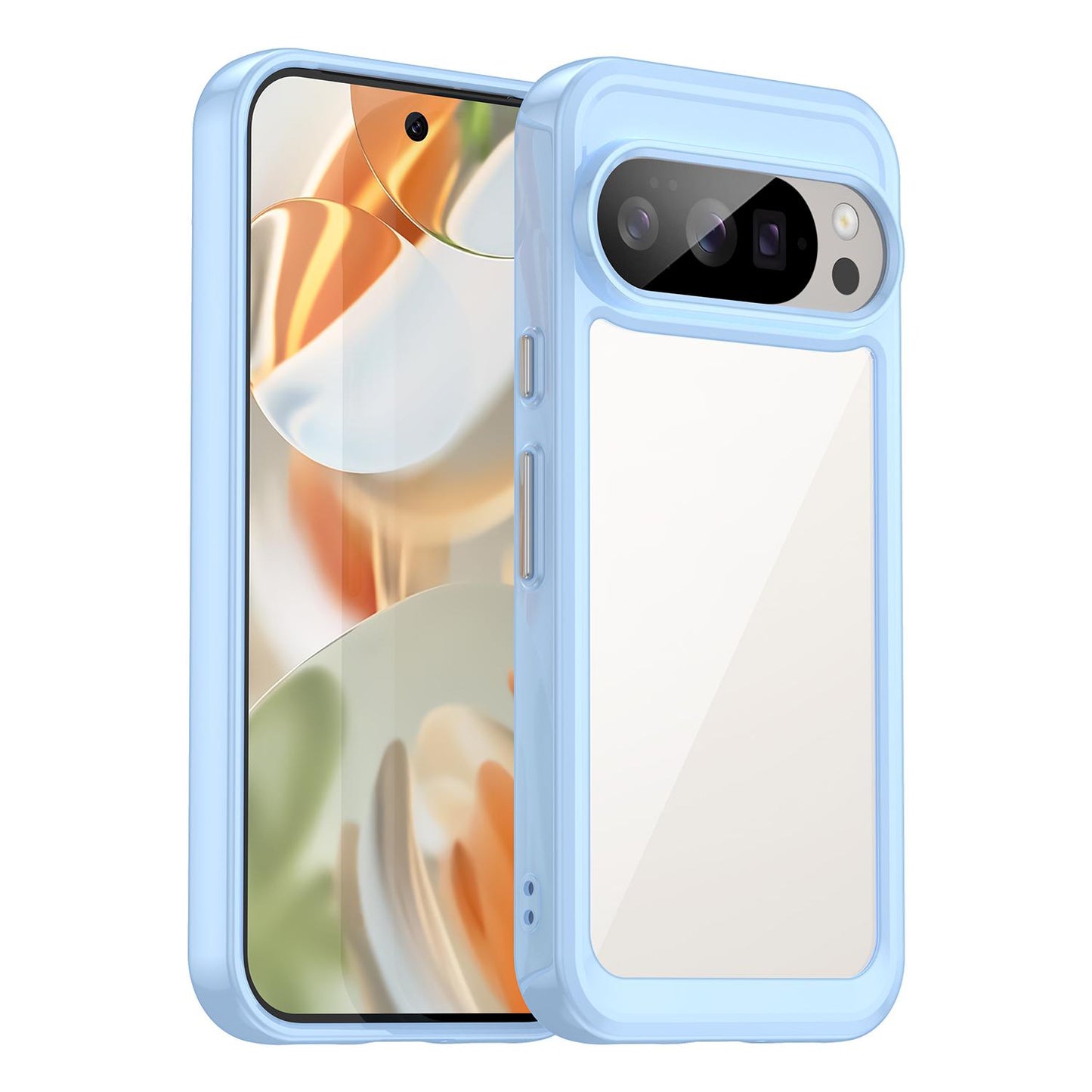 Google Pixel 10 Pro Acrylic Hybrid TPU Protective Phone Case, Colourful Series Shockproof Cover