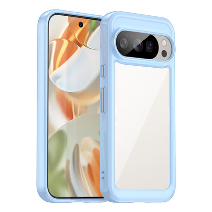 Google Pixel 10 Pro Acrylic Hybrid TPU Protective Phone Case, Colourful Series Shockproof Cover