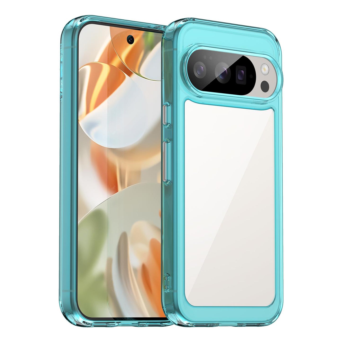 Google Pixel 10 Pro Acrylic Hybrid TPU Protective Phone Case, Colourful Series Shockproof Cover