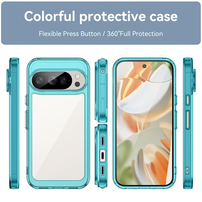 Google Pixel 10 Pro Acrylic Hybrid TPU Protective Phone Case, Colourful Series Shockproof Cover
