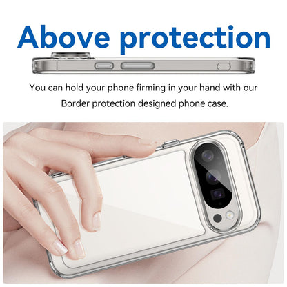 Google Pixel 10 Pro Acrylic Hybrid TPU Protective Phone Case, Colourful Series Shockproof Cover