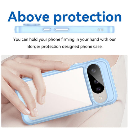 Google Pixel 10 Acrylic Hybrid TPU Protective Phone Case, Colourful Series Shockproof Cover