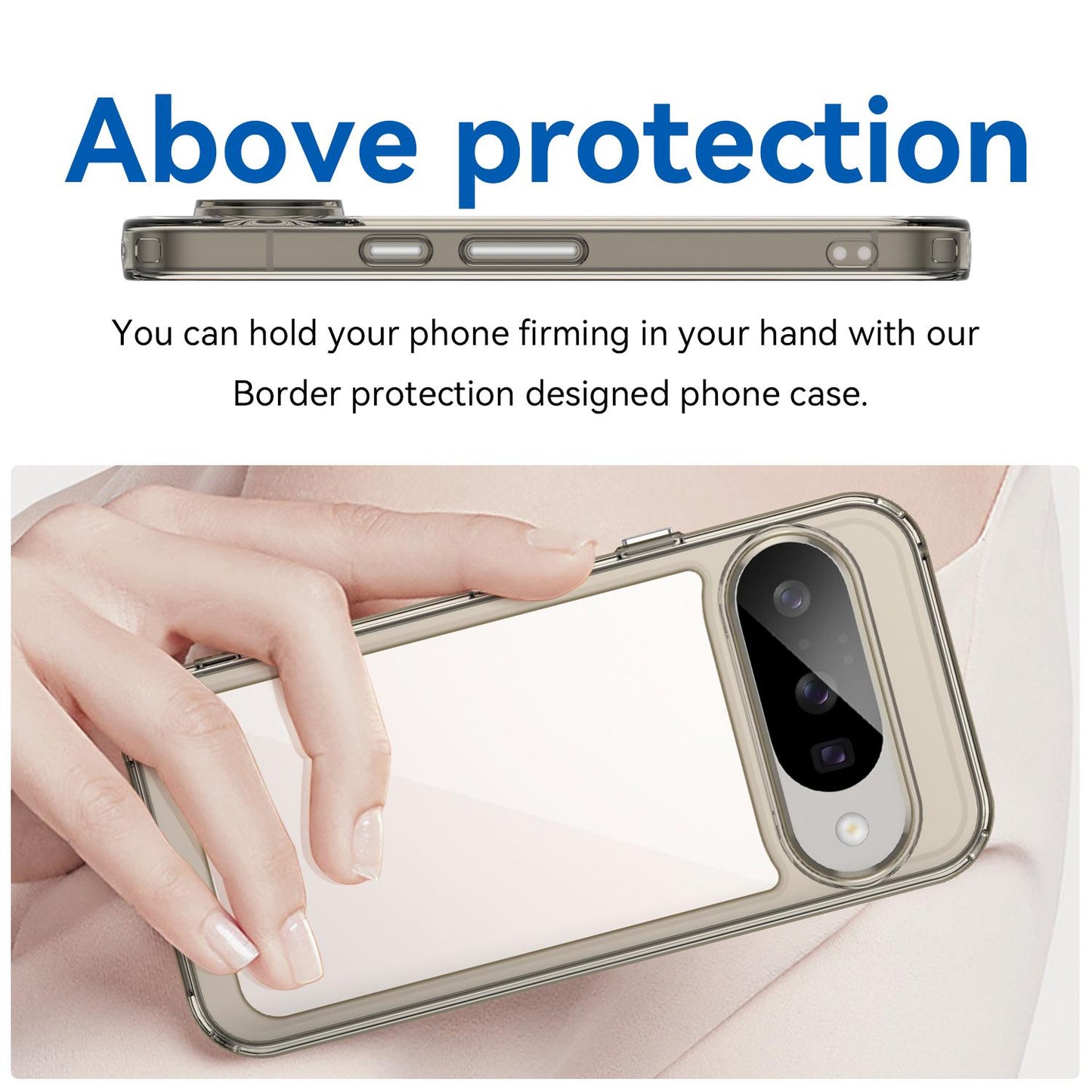Google Pixel 10 Acrylic Hybrid TPU Protective Phone Case, Colourful Series Shockproof Cover