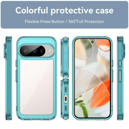 Google Pixel 10 Acrylic Hybrid TPU Protective Phone Case, Colourful Series Shockproof Cover