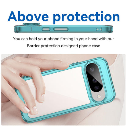 Google Pixel 10 Acrylic Hybrid TPU Protective Phone Case, Colourful Series Shockproof Cover