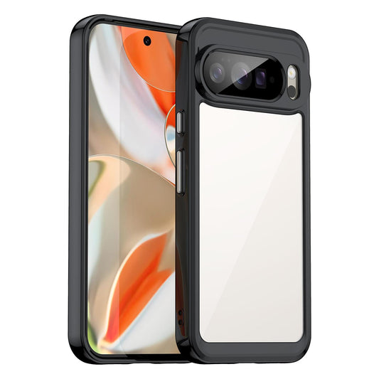 Google Pixel 10 Pro XL Acrylic Hybrid TPU Protective Phone Case, Colourful Series Shockproof Cover