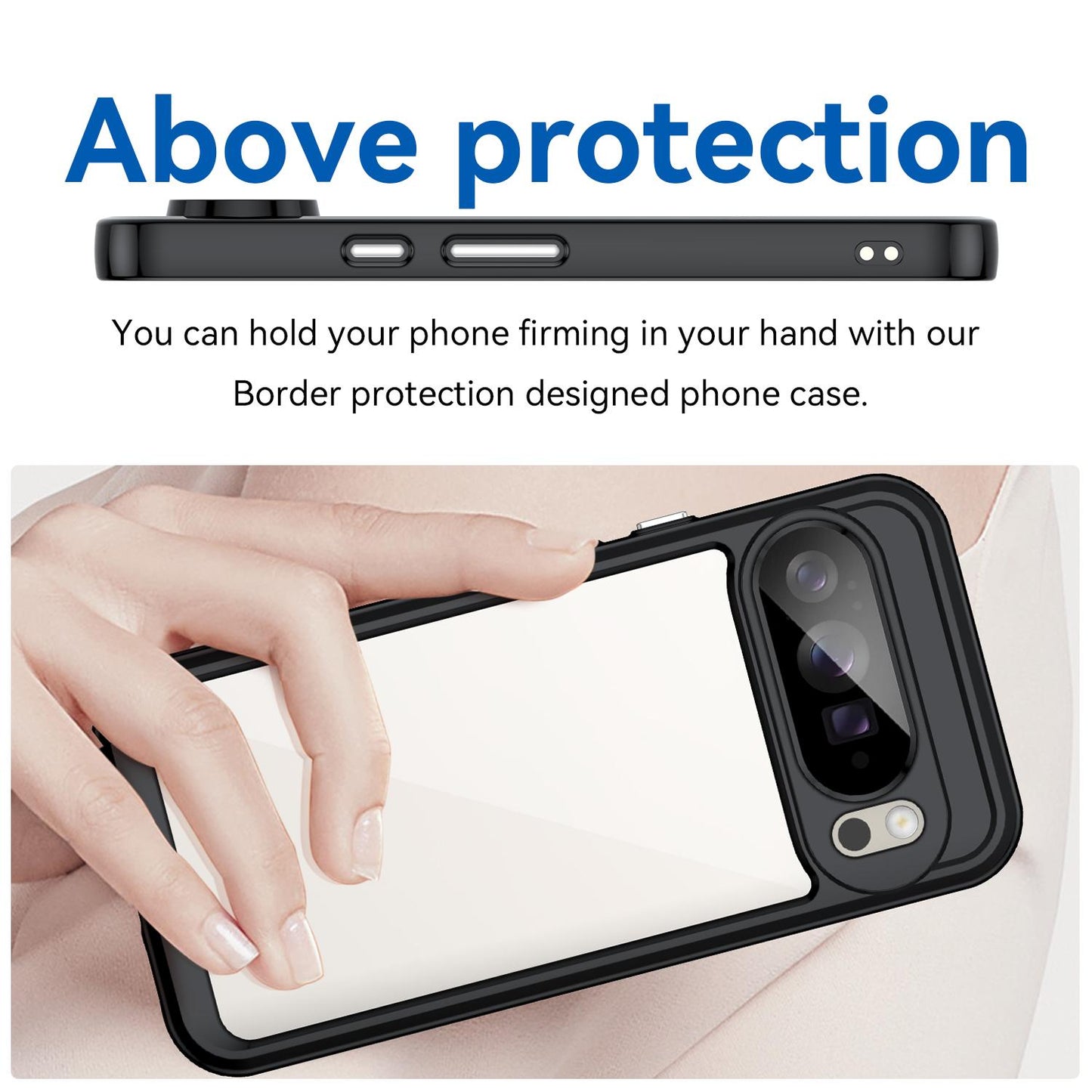Google Pixel 10 Pro XL Acrylic Hybrid TPU Protective Phone Case, Colourful Series Shockproof Cover