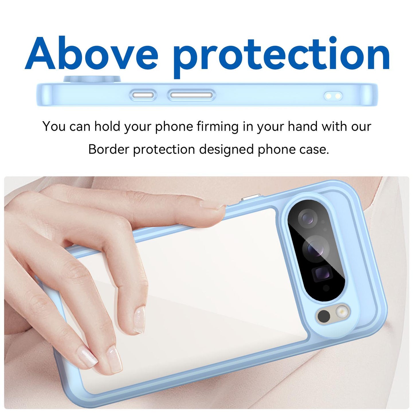 Google Pixel 10 Pro XL Acrylic Hybrid TPU Protective Phone Case, Colourful Series Shockproof Cover