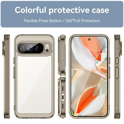 Google Pixel 10 Pro XL Acrylic Hybrid TPU Protective Phone Case, Colourful Series Shockproof Cover