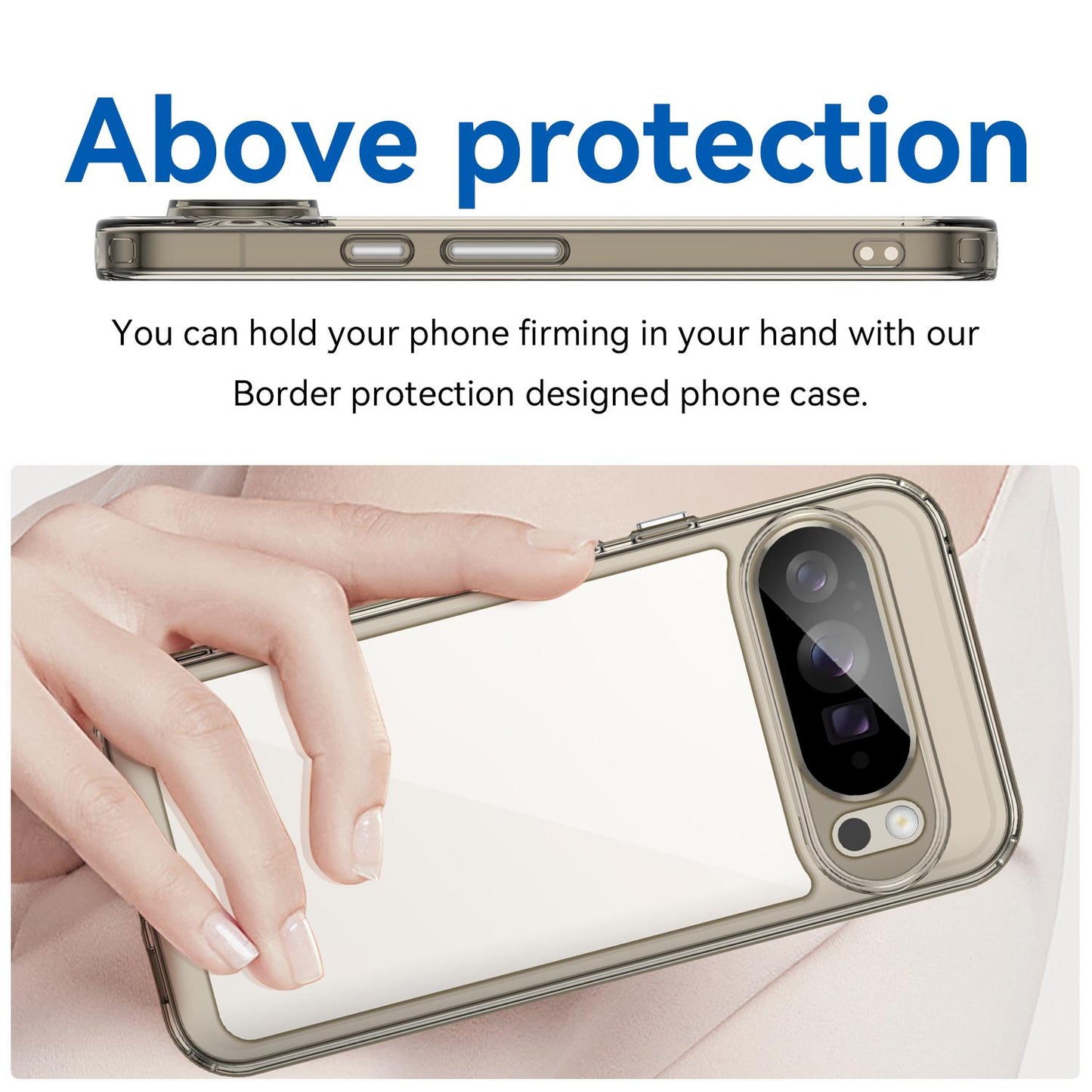 Google Pixel 10 Pro XL Acrylic Hybrid TPU Protective Phone Case, Colourful Series Shockproof Cover