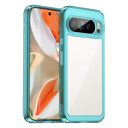 Google Pixel 10 Pro XL Acrylic Hybrid TPU Protective Phone Case, Colourful Series Shockproof Cover