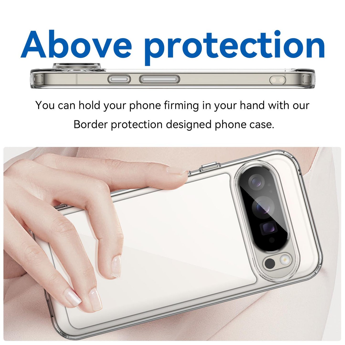 Google Pixel 10 Pro XL Acrylic Hybrid TPU Protective Phone Case, Colourful Series Shockproof Cover