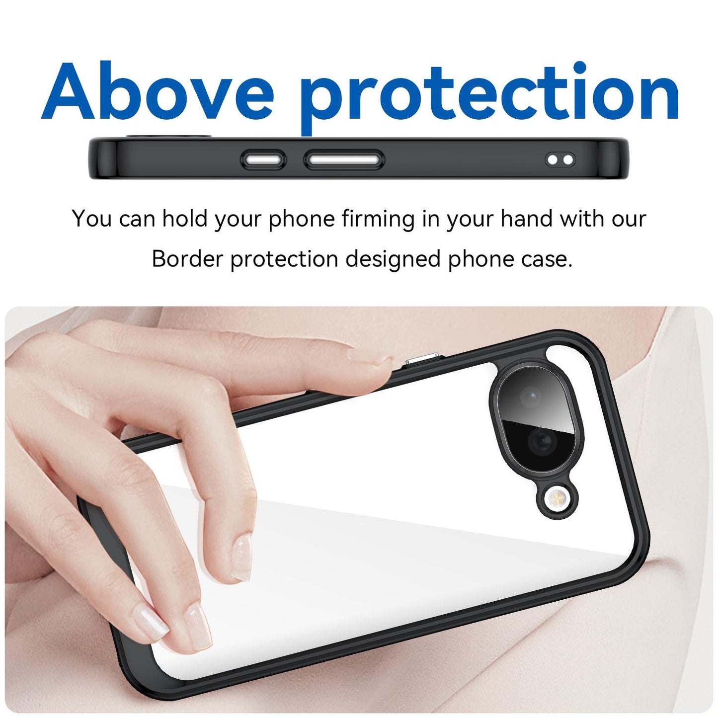 Google Pixel 10a Acrylic Hybrid TPU Protective Phone Case, Colourful Series Shockproof Cover