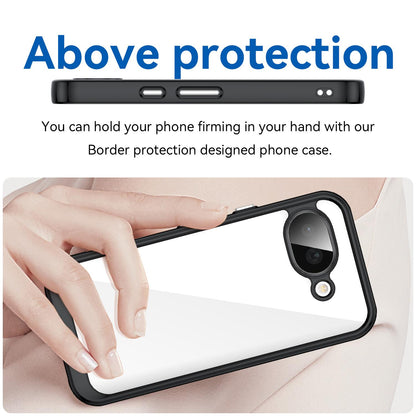 Google Pixel 10a Acrylic Hybrid TPU Protective Phone Case, Colourful Series Shockproof Cover