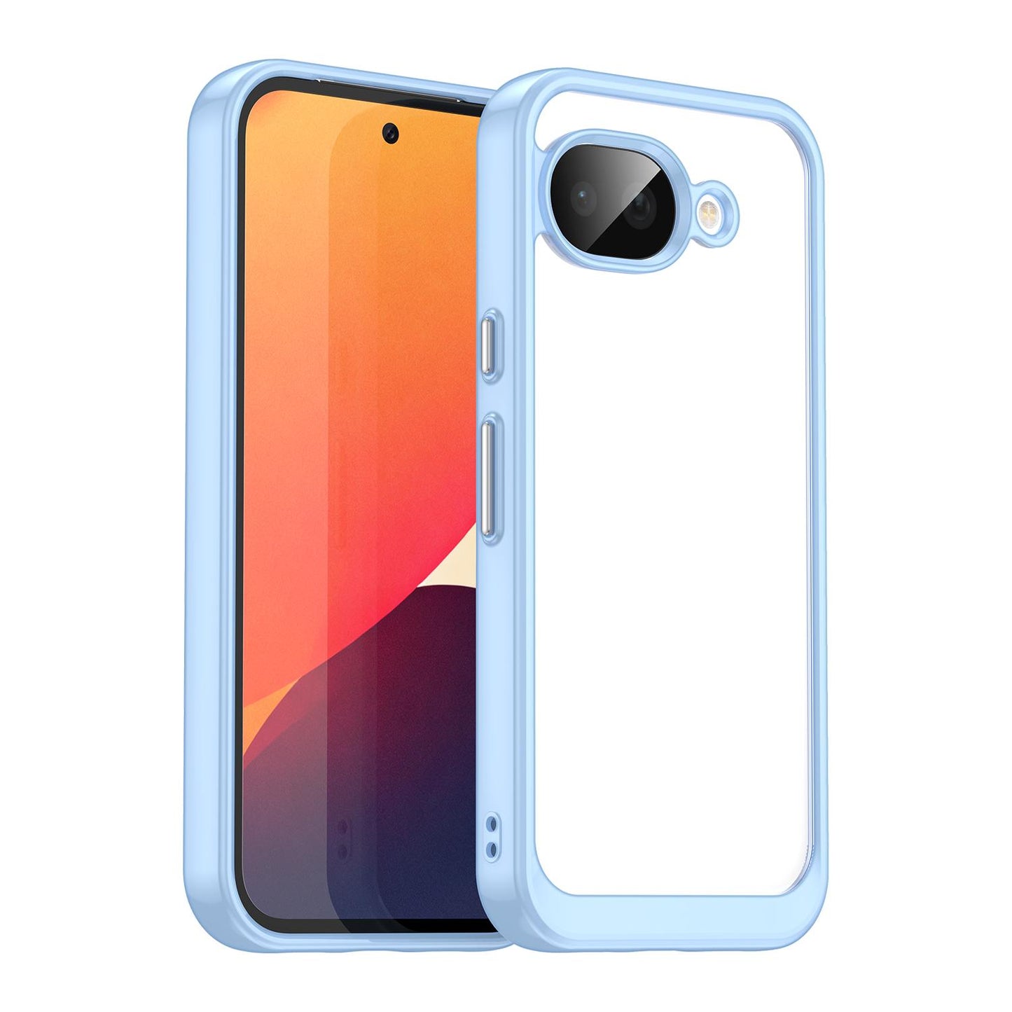 Google Pixel 10a Acrylic Hybrid TPU Protective Phone Case, Colourful Series Shockproof Cover