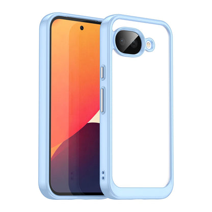 Google Pixel 10a Acrylic Hybrid TPU Protective Phone Case, Colourful Series Shockproof Cover