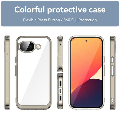 Google Pixel 10a Acrylic Hybrid TPU Protective Phone Case, Colourful Series Shockproof Cover