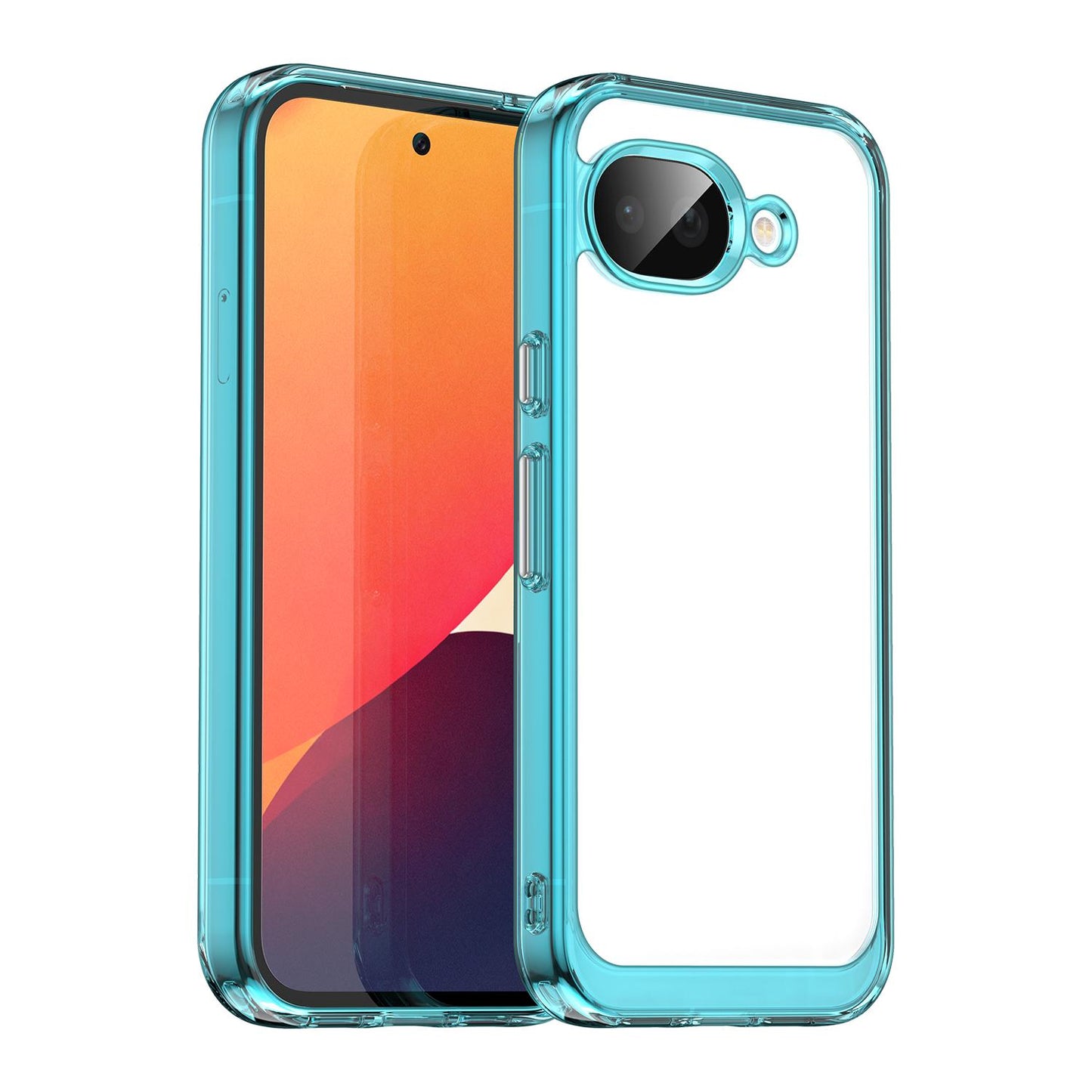 Google Pixel 10a Acrylic Hybrid TPU Protective Phone Case, Colourful Series Shockproof Cover