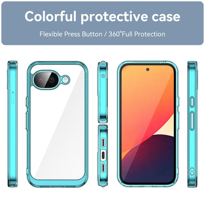 Google Pixel 10a Acrylic Hybrid TPU Protective Phone Case, Colourful Series Shockproof Cover