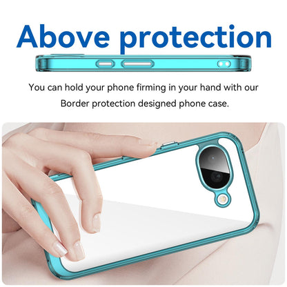 Google Pixel 10a Acrylic Hybrid TPU Protective Phone Case, Colourful Series Shockproof Cover