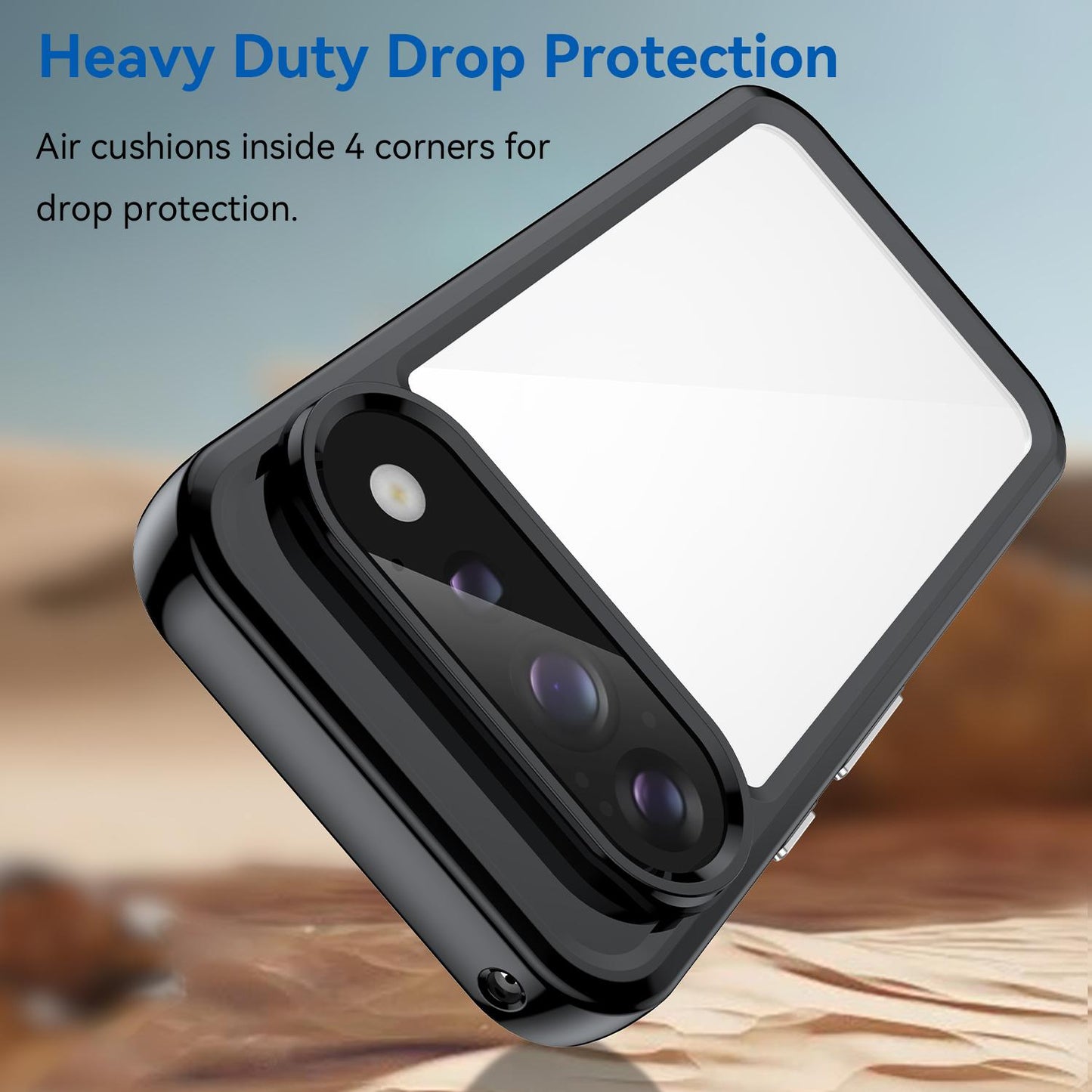 Google Pixel 11 Pro Acrylic Hybrid TPU Protective Phone Case, Colourful Series Shockproof Cover